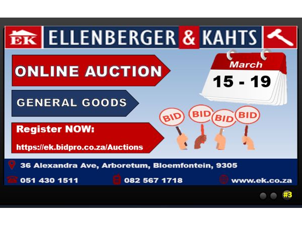 ONLINE AUCTION - GENERAL GOODS #3